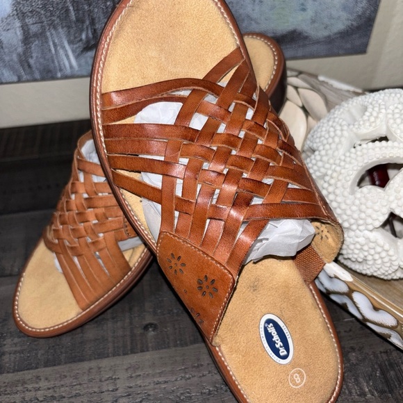 Dr Scholls Womens Leather Huarache Style Sandals SZ 8 Adv  Comfort Series​ - Picture 7 of 9